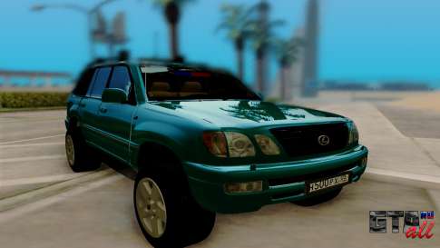 Lexus LX470 FBI для GTA San Andreas - вид спереди