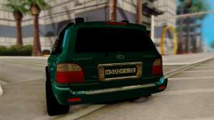 Lexus LX470 FBI для GTA San Andreas - вид сзади