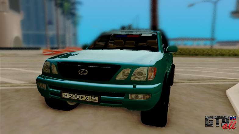 Lexus LX470 FBI для GTA San Andreas - передняя часть