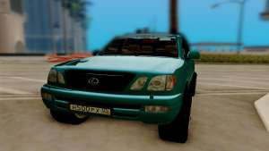 Lexus LX470 FBI для GTA San Andreas - передняя часть