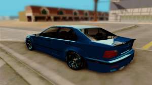 BMW M3 E36 для GTA San Andreas - вид сзади