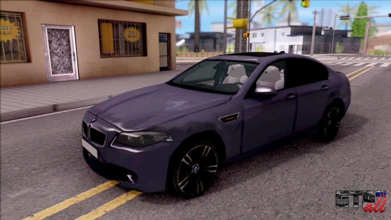 BMW M5 HQ Lowest Poly для GTA San Andreas - вид спереди