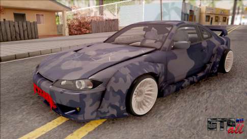 Nissan Silvia S15 для GTA San Andreas - вид спереди