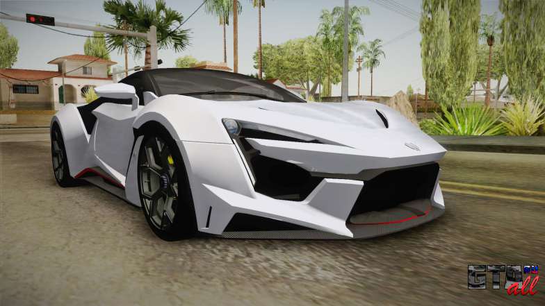 W Motors - Fenyr Supersports 2017 Dubai Plate для GTA San Andreas - общий вид