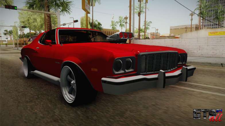 Ford Gran Torino 1975 v2 для GTA San Andreas - передняя часть