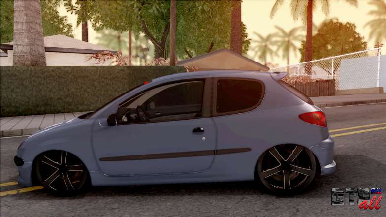 Peugeot 206 FR для GTA San Andreas - вид сбоку