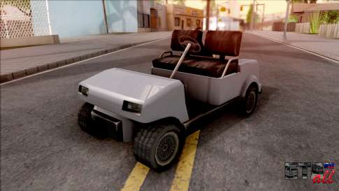 Roofless Civilian Caddy для GTA San Andreas - вид спереди