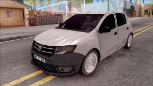 Dacia Sandero 2013 для GTA San Andreas - вид спереди