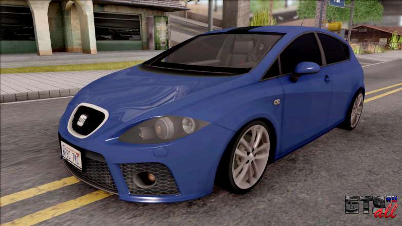 Seat Leon Cupra для GTA San Andreas - вид спереди