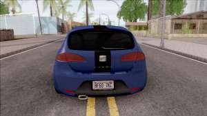 Seat Leon Cupra для GTA San Andreas - вид сзади