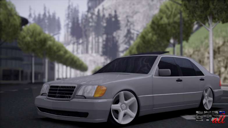 Mercedes-Benz W140 для GTA San Andreas - вид спереди