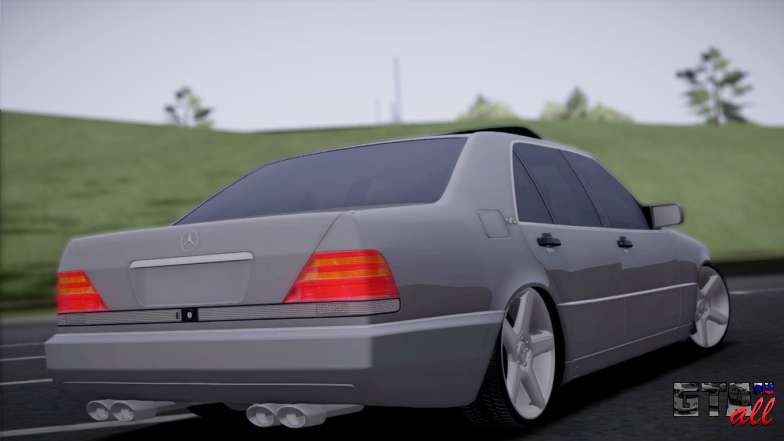 Mercedes-Benz W140 ля GTA San Andreas - вид сзади