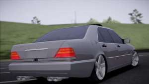 Mercedes-Benz W140 ля GTA San Andreas - вид сзади