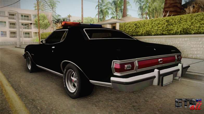 Ford Gran Torino Police LVPD 1975 для GTA San Andreas - вид сзади