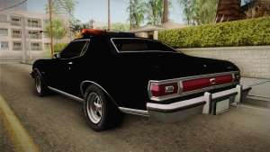 Ford Gran Torino Police LVPD 1975 для GTA San Andreas - вид сзади