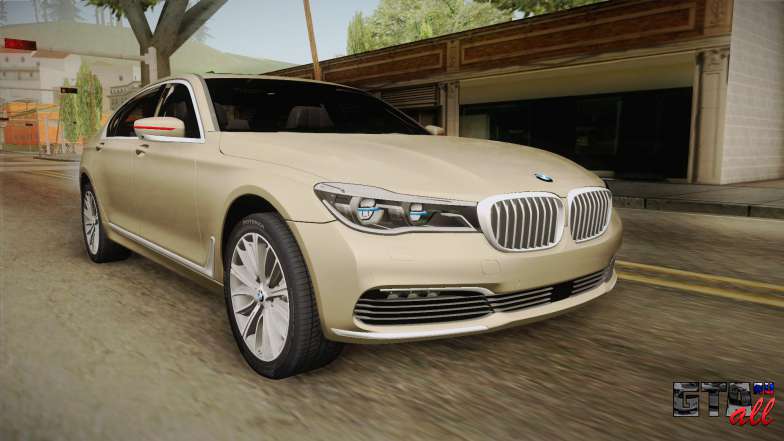 BMW 7-series G12 Long 2016 для GTA San Andreas - вид спереди