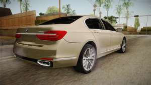 BMW 7-series G12 Long 2016 для GTA San Andreas - вид сзади