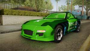 Mazda RX-7 для GTA San Andreas - вид спереди