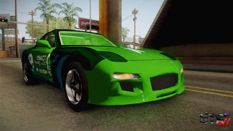 Mazda RX-7 для GTA San Andreas - передняя часть