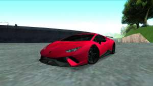 Lamborghini Huracan Performante 2018 для GTA San Andreas - вид спереди