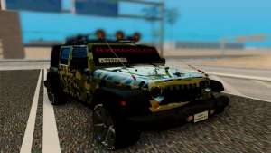 Jeep Wrangler для GTA San Andreas - вид спереди