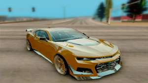 Chevrolet Camaro ZL1 2018 для GTA San Andreas - вид спереди