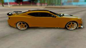 Chevrolet Camaro ZL1 2018 для GTA San Andreas - вид сбоку