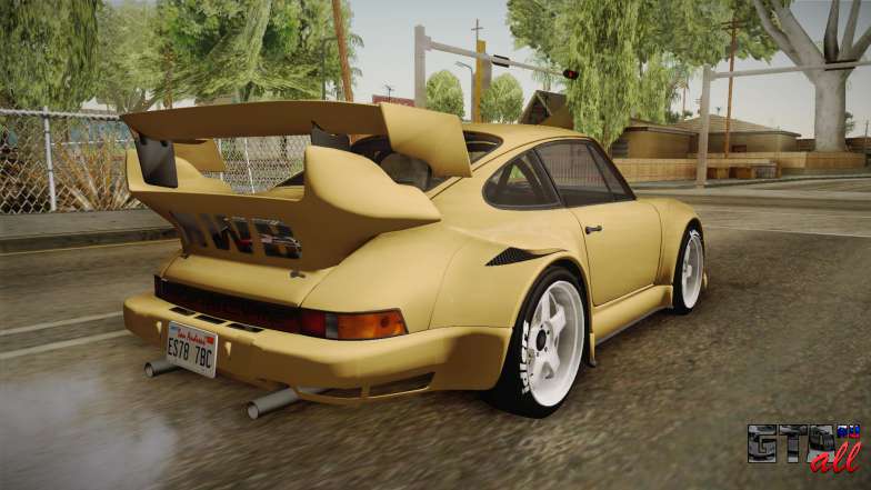 Porsche 911 Carrera RSR для GTA San Andreas - вид сзади