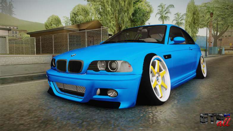 BMW M3 E46 для GTA San Andreas - вид спереди