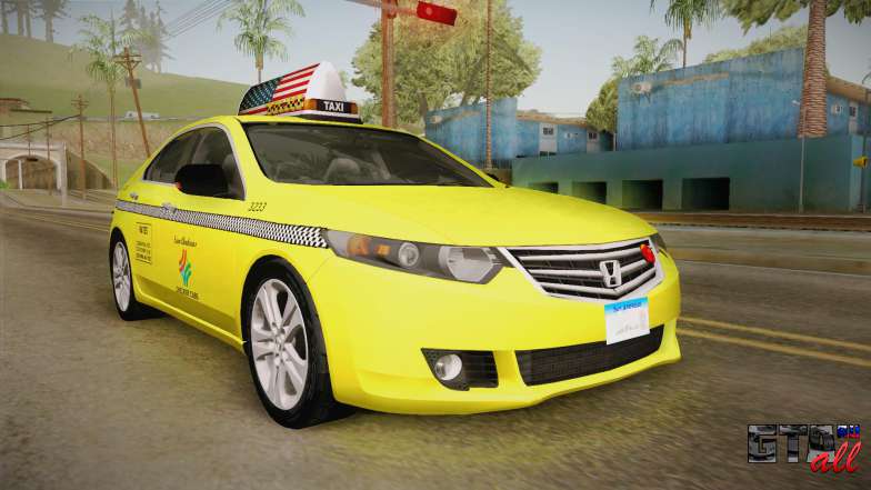 Honda Accord 2010 Taxi для GTA San Andreas - вид спереди