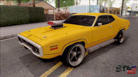 Plymouth GTX 1972 для GTA San Andreas - вид спереди