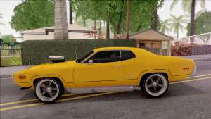 Plymouth GTX 1972 для GTA San Andreas - вид сбоку