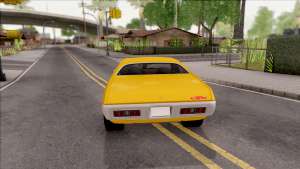 Plymouth GTX 1972 для GTA San Andreas - вид сзади