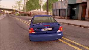 Ford Focus Sedan 2000 для GTA San Andreas - вид сзади