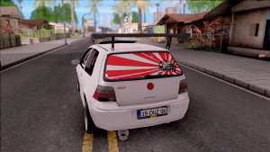 Volkswagen Golf 4 для GTA San Andreas - вид сзади