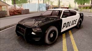 Dodge Charger Police Cruiser Lowest Poly для GTA San Andreas - вид спереди