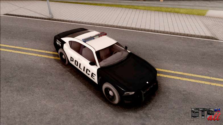 Dodge Charger Police Cruiser Lowest Poly для GTA San Andreas - общий вид