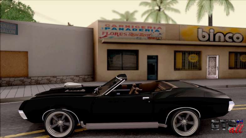 Ford Gran Torino Cabrio 1972 для GTA San Andreas - вид сбоку