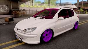 Peugeot 206 для GTA San Andreas - вид спереди