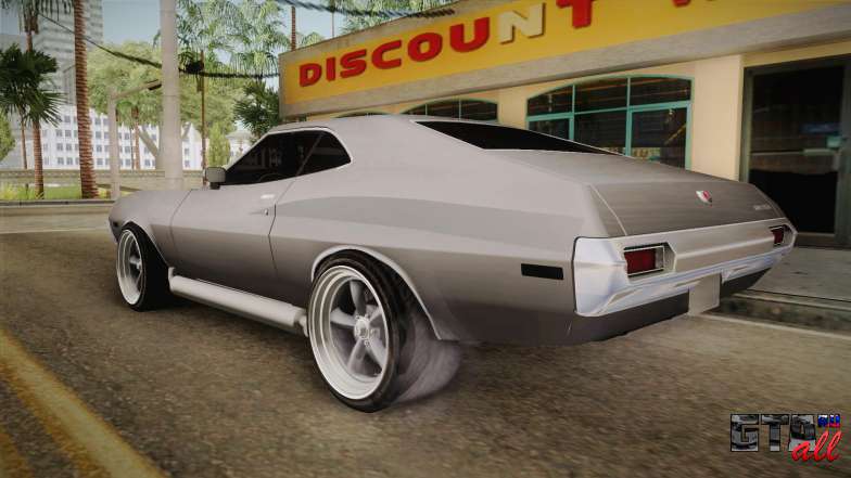 Ford Gran Torino 1972 v2 для GTA San Andreas - вид сзади