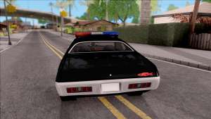 Plymouth GTX Police LVPD 1972 для GTA San Andreas - вид сзади