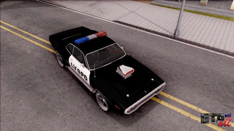 Plymouth GTX Police LVPD 1972 для GTA San Andreas - общий вид