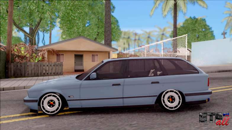 BMW M5 E34 Touring Slammed 1995 для GTA San Andreas - вид сбоку