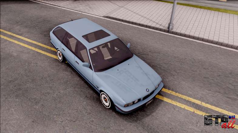 BMW M5 E34 Touring Slammed 1995 для GTA San Andreas - общий вид