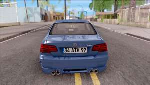 BMW M3 E92 Hamann Tuning для GTA San Andreas - вид сзади