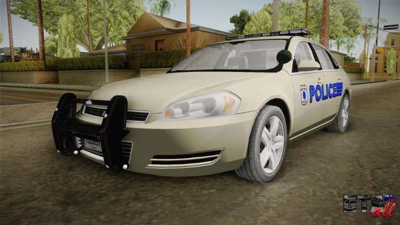 Chevrolet Impala Police для GTA San Andreas - вид спереди