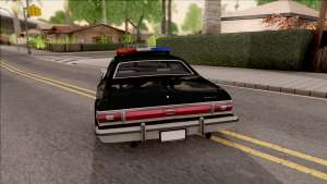 Ford Gran Torino Police LVPD 1975 v3 для GTA San Andreas - вид сзади