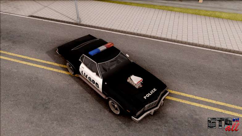 Ford Gran Torino Police LVPD 1975 v3 для GTA San Andreas - общий вид