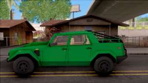 Lamborghini LM002 1986 для GTA San Andreas - вид сбоку