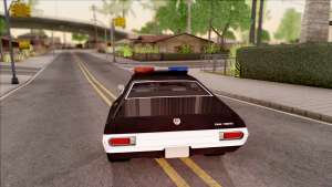 Ford Gran Torino Police LVPD 1972 v4 для GTA San Andreas - вид сзади